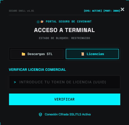 Terminal de Verificación de Licencia Comercial