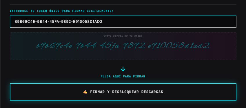 Token Introducido y Vista Previa de Firma