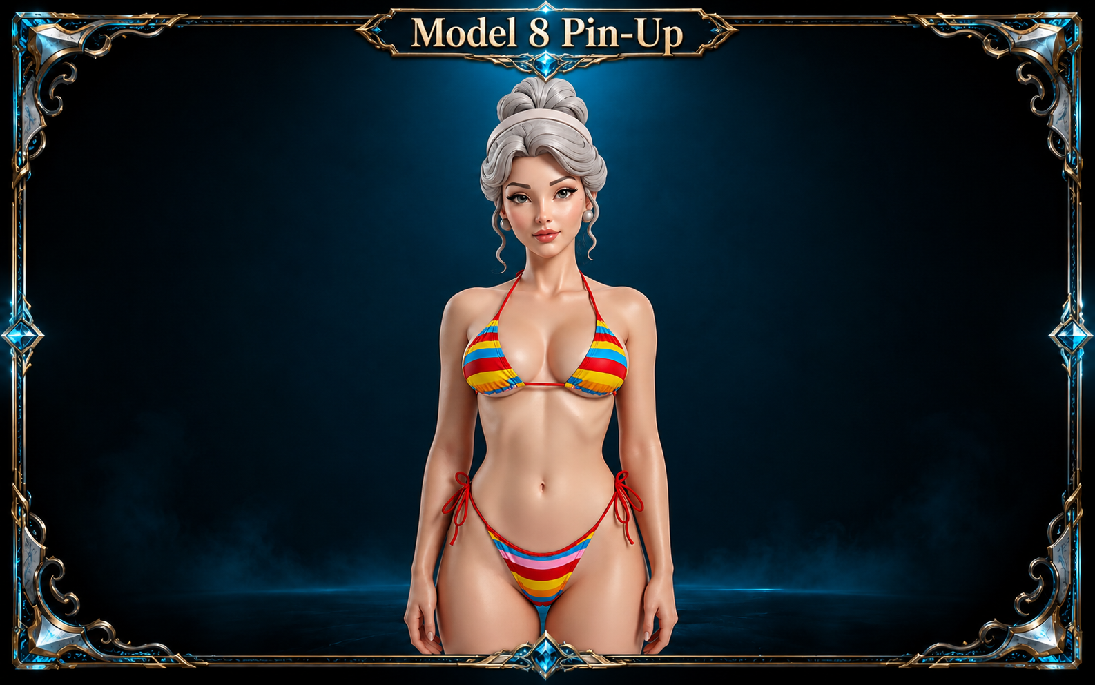 Cenicienta Bikini STL - Pin-Up 3D Model