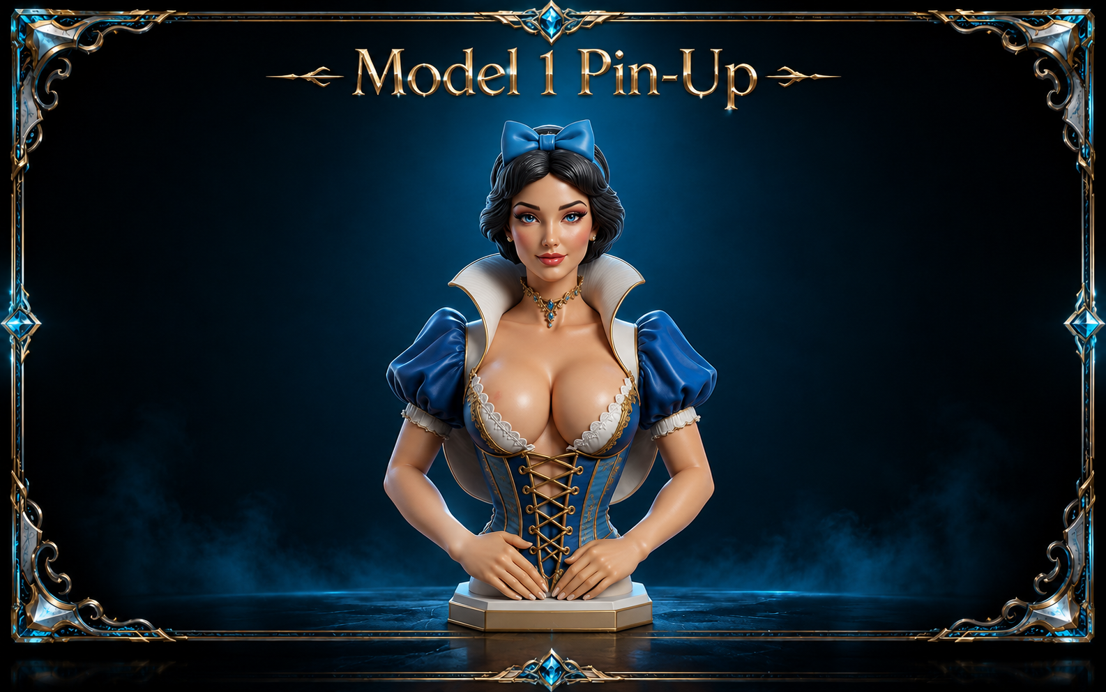Busto Blancanieves Pin-Up STL
