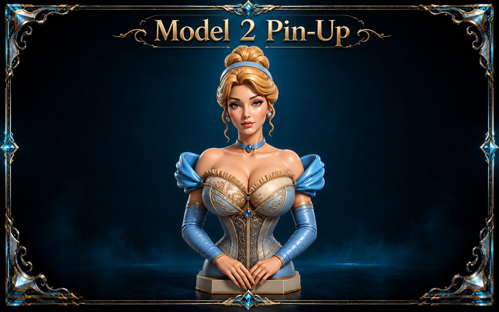 STL Busto Cenicienta Pin-Up